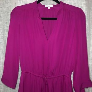 Aritzia/Babaton Magenta long sleeve dress